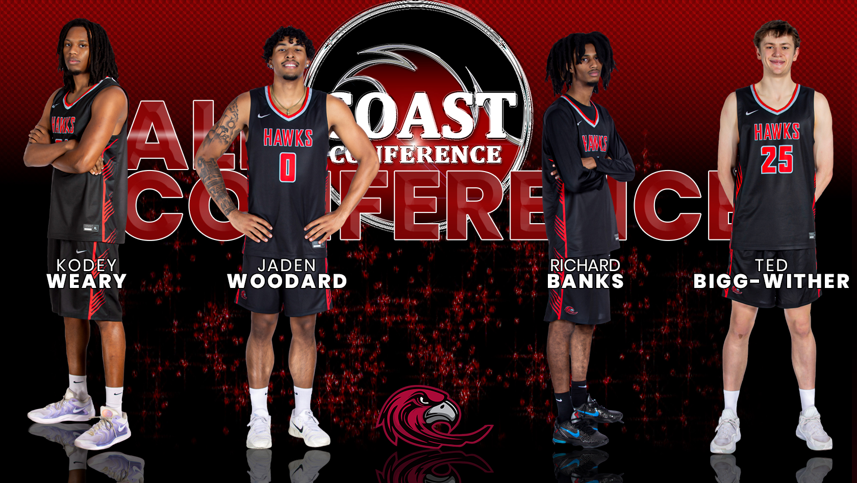 Members of the all conference team.