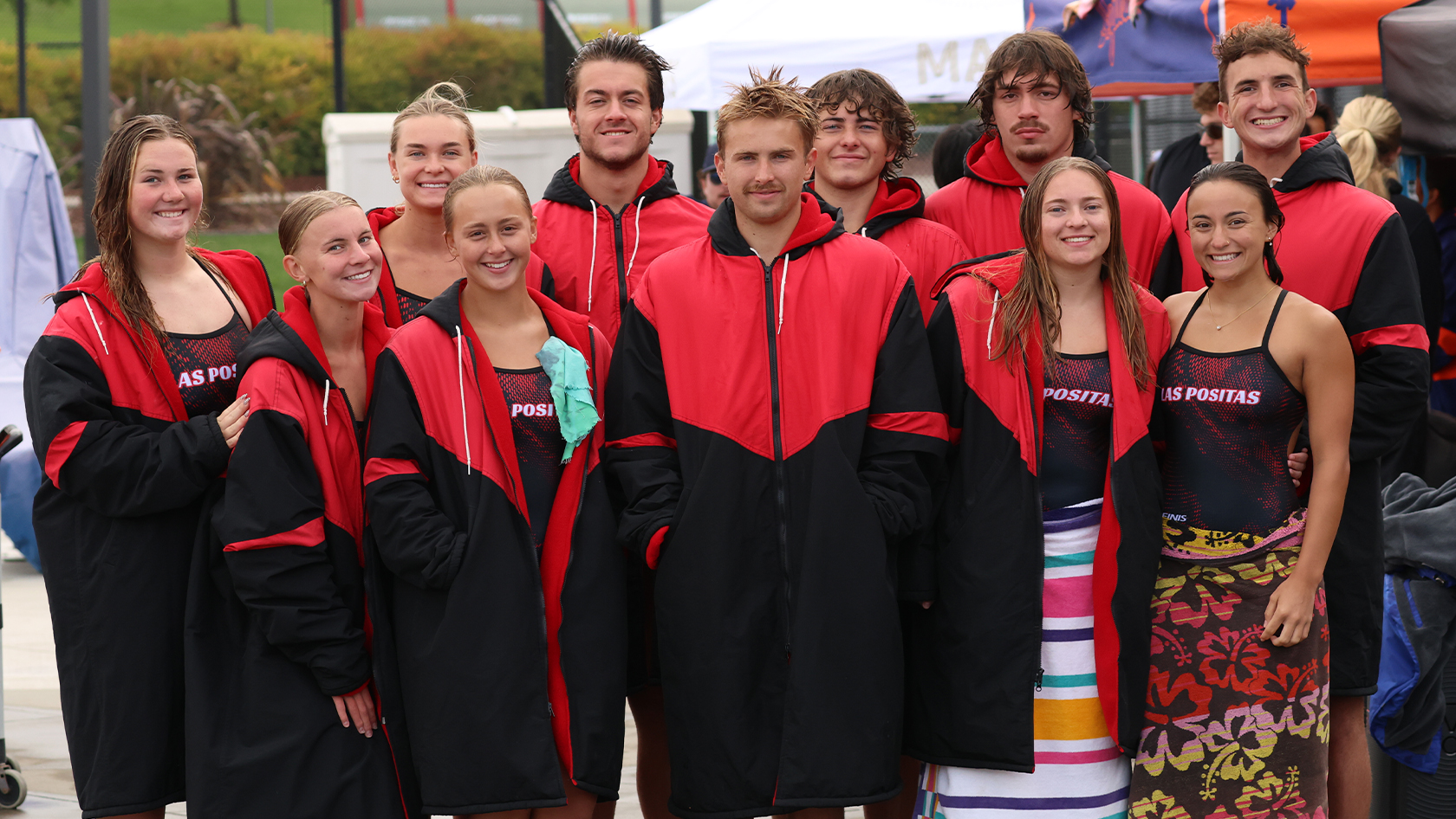 The 11 members of the men's and women's dive squad
