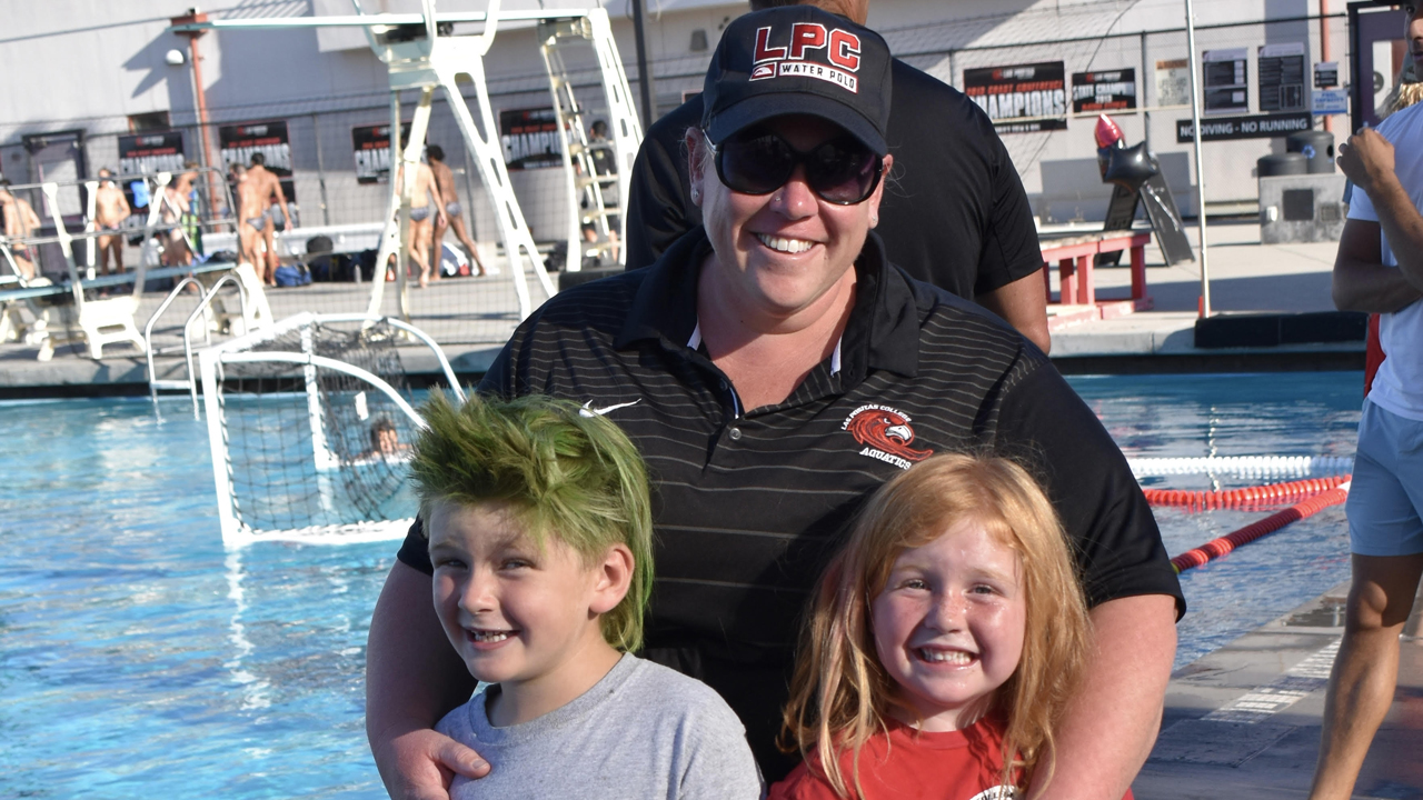 LPC coach Kate Faix Bennett and her children Blake and Charlotte.